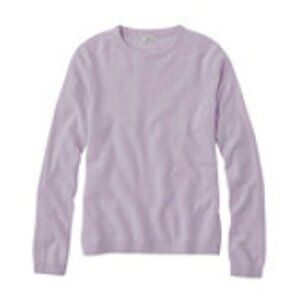 Pale Pink/Lavender Cashmere LL Bean Sweater, Size L